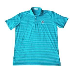 Holderness & Bourne Pebble Beach Golf Polo Shirt Striped XL